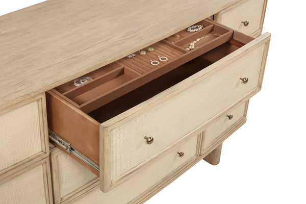 Kailani Beige Oak 4-Piece Queen Bedroom Set
