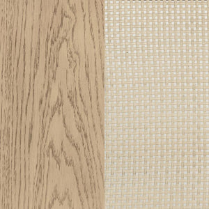 Kailani Beige Oak 2-Drawer Nightstand Bedside Table