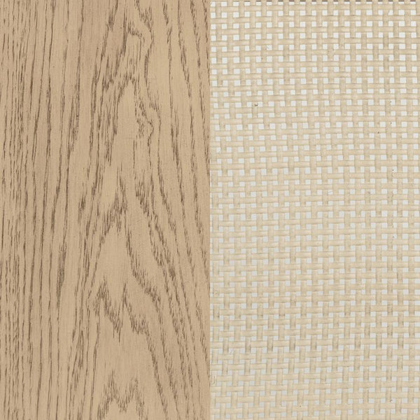 Kailani Beige Oak 2-Drawer Nightstand Bedside Table