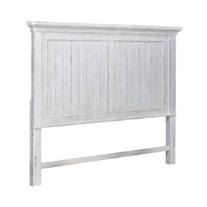 Liberty Furniture River Place Queen Mansion Panel Headboard in Riverstone White