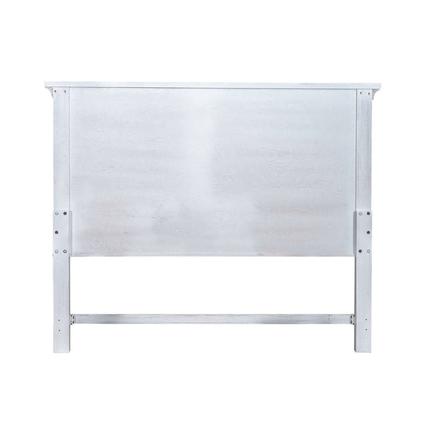 Liberty Furniture River Place Queen Mansion Panel Headboard in Riverstone White