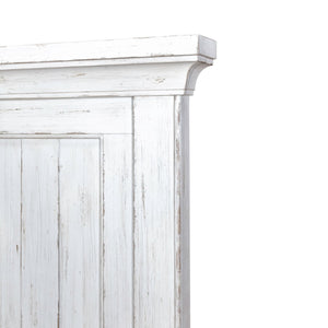Liberty Furniture River Place Queen Mansion Panel Headboard in Riverstone White