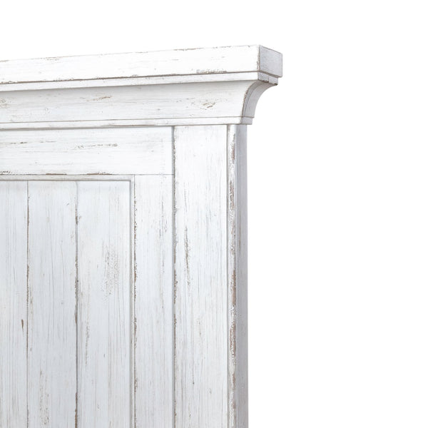 Liberty Furniture River Place Queen Mansion Panel Headboard in Riverstone White