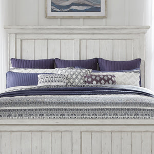 Liberty Furniture River Place Queen Mansion Panel Headboard in Riverstone White