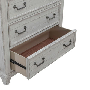 Liberty Furniture River Place 6-Drawer Chest in Riverstone White & Tobacco