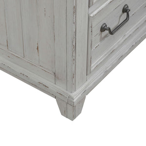 Liberty Furniture River Place 6-Drawer Chest in Riverstone White & Tobacco