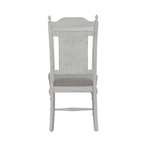 Liberty Furniture River Place Panel Back Dining Side Chair in Riverstone White