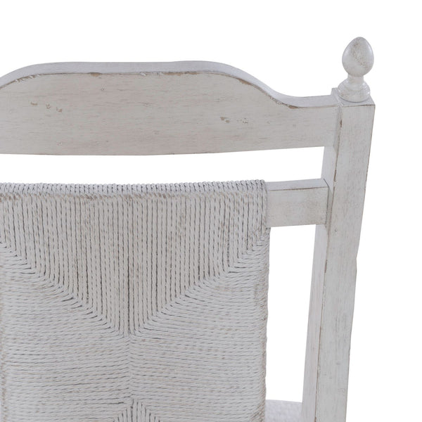 Liberty Furniture River Place Panel Back Dining Side Chair in Riverstone White