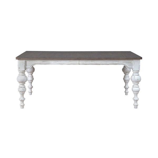 Liberty Furniture River Place Rectangular Dining Table in Riverstone White