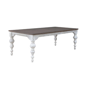 Liberty Furniture River Place Rectangular Dining Table in Riverstone White