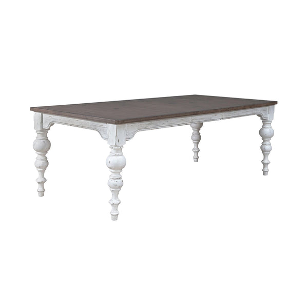 Liberty Furniture River Place Rectangular Dining Table in Riverstone White