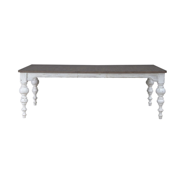 Liberty Furniture River Place Rectangular Dining Table in Riverstone White