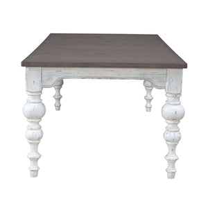 Liberty Furniture River Place Rectangular Dining Table in Riverstone White