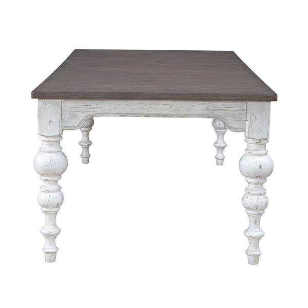 Liberty Furniture River Place Rectangular Dining Table in Riverstone White