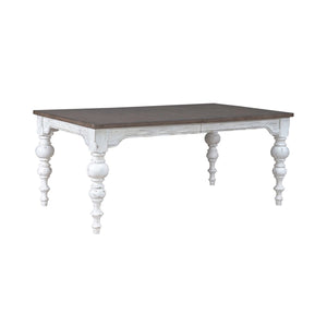 Liberty Furniture River Place Rectangular Dining Table in Riverstone White