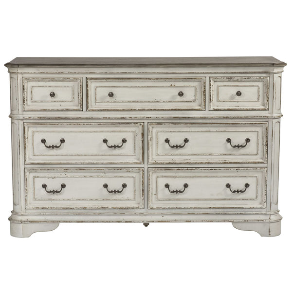 Liberty Furniture Magnolia Manor Antique White 7-Drawer Dresser