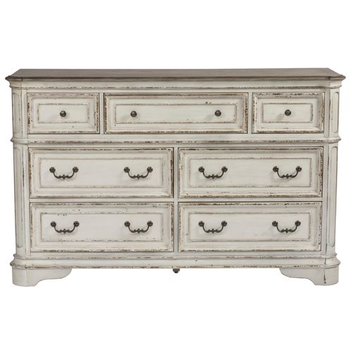 Liberty Furniture Magnolia Manor Antique White 7-Drawer Dresser