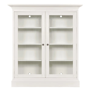 Hammary Structures Pure White Double Mid-Height Display Cabinet