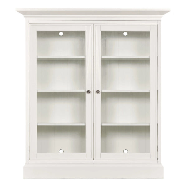 Hammary Structures Pure White Double Mid-Height Display Cabinet