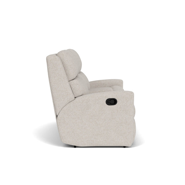 Flexsteel Catalina Almond Power Reclining Loveseat with Power Headrests
