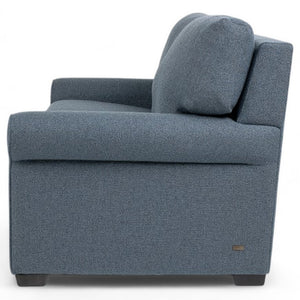 American Leather Gaines 94 Inch Tonic Indigo Fabric King Comfort Sleeper with Mink Finish