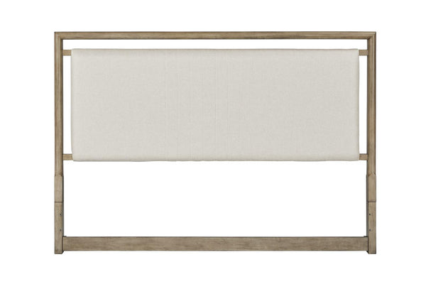 American Woodcrafters Arlington King Upholstered Headboard Nutmeg