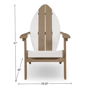 John Thomas Parks Outdoor Living Cape May Folding Surfboard Adirondack Chair