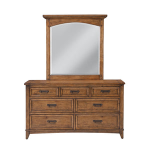 American Woodcrafters Oakdale Mirror Honey Oak