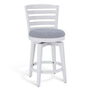 American Woodcrafters Heritage Coast 5-Piece Round Counter-Height Dining Set Coastal White