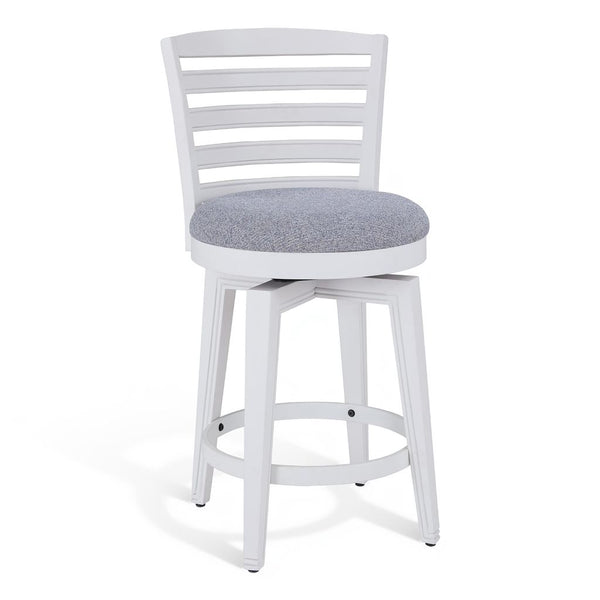 American Woodcrafters Heritage Coast 5-Piece Round Counter-Height Dining Set Coastal White