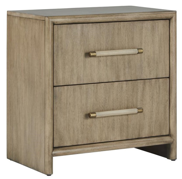 American Woodcrafters Arlington 2-Drawer Nightstand With USB/USB-C Port Nutmeg