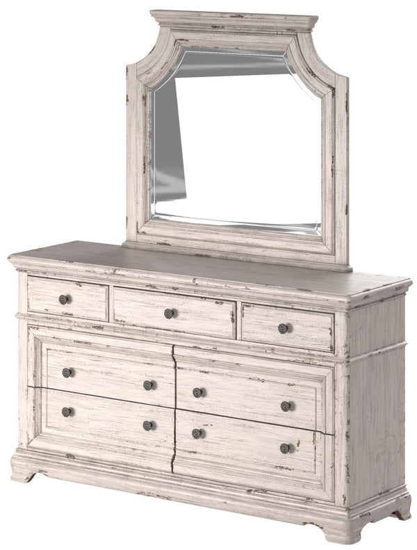 American Woodcrafters Providence 7-Drawer Dresser Antique White