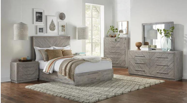 Modus Alexandra Rustic Latte King Headboard