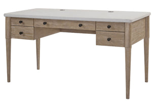 Heritage Coastal Breeze Living 58 Inch 5-Drawer Desk in Sand Finish