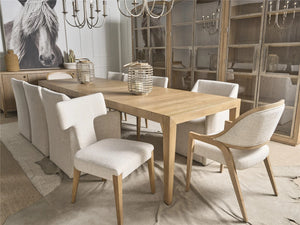 Universal Avaline Skylark Volpi Dining Table wth Two Leaves