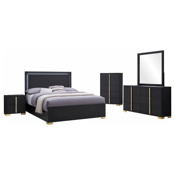 Coaster Marceline 5-Piece Full Bedroom Set Black