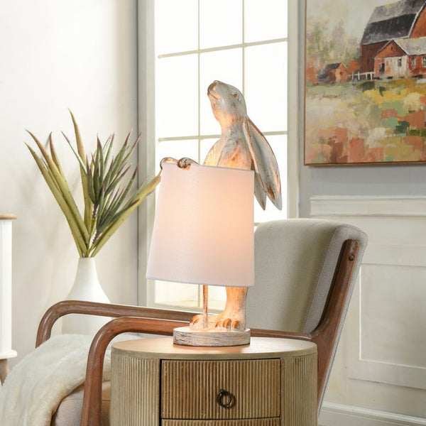 Style Craft Rabbit Figurine Lamp