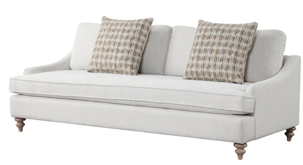 Heritage Coastal Breeze Creamy White Living Sofa with 2 Pillows