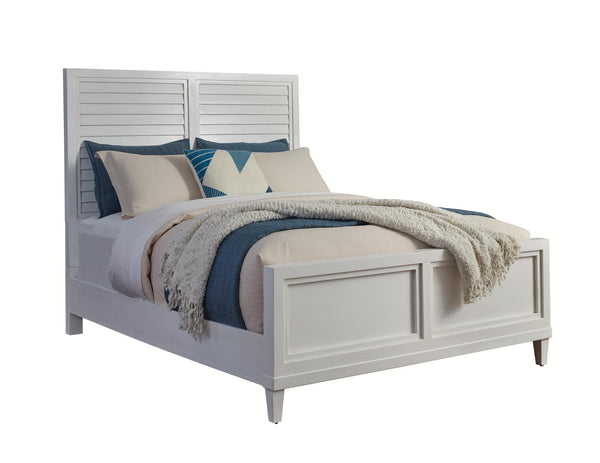 American Woodcrafters Dunescape Queen Panel Headboard Painted White
