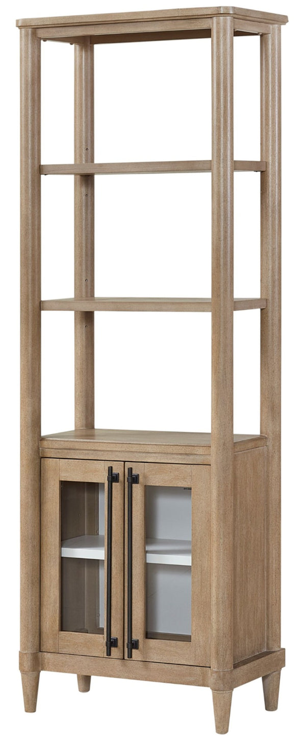 Heritage Coastal Breeze Living 2-Door Pier Cabinet in Sand Finish