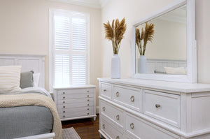 Seawinds Finn & Louise Point Breeze King Complete Bed in Fresh White & Soft Grey Glaze