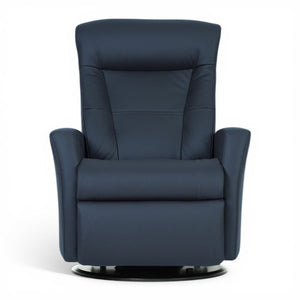IMG Grove Triple Power Leather Large Relaxer Recliner in Pacific