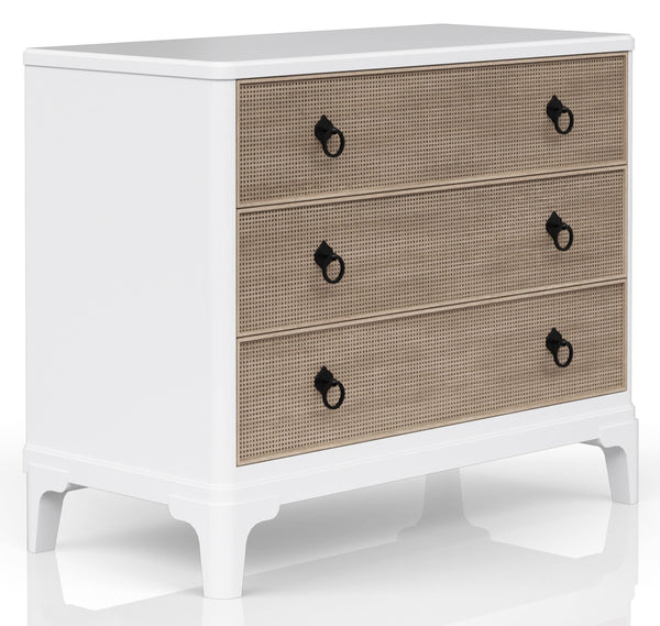 Heritage Coastal Breeze Living 3-Drawer Hall Chest in White Finish