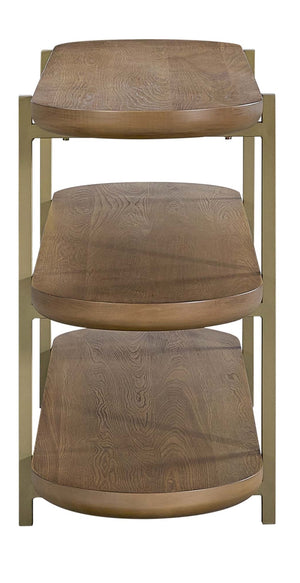 Heritage Serenity Bridges Console Table in Latte Finish
