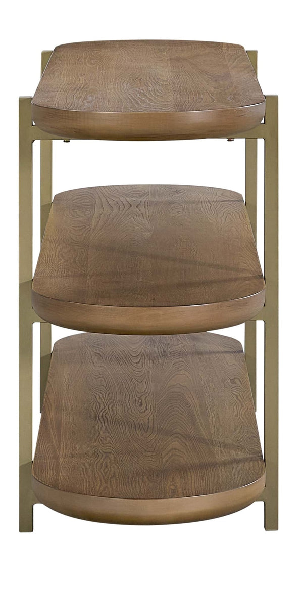 Heritage Serenity Bridges Console Table in Latte Finish