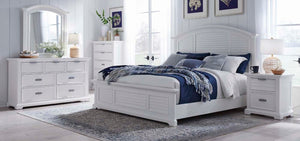 American Woodcrafters Heritage Coast 2-Drawer Nightstand Coastal White