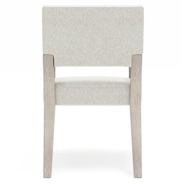 Bernhardt Tempo Upholstered Dining Arm Chair with Larza Finish