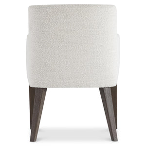 Bernhardt Outline Upholstered Dining Arm Chair in Cassel Brown