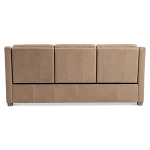 Bernhardt Ventura Tan Leather Power Motion Sofa