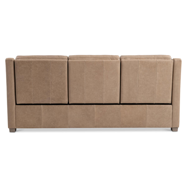 Bernhardt Ventura Tan Leather Power Motion Sofa